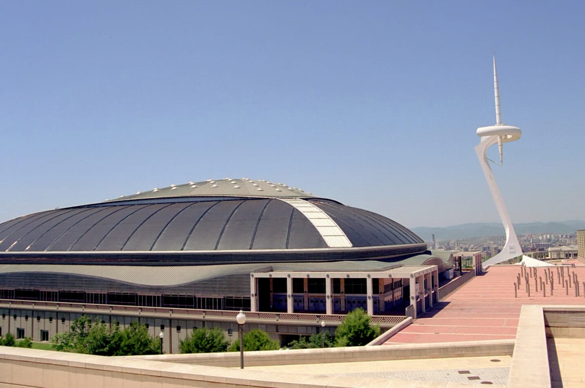 O Palau Sant Jordi, em Montjuïc