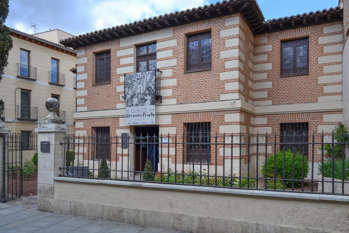 A casa natal de Cervantes, na Calle Mayor de Alcalá de Henares