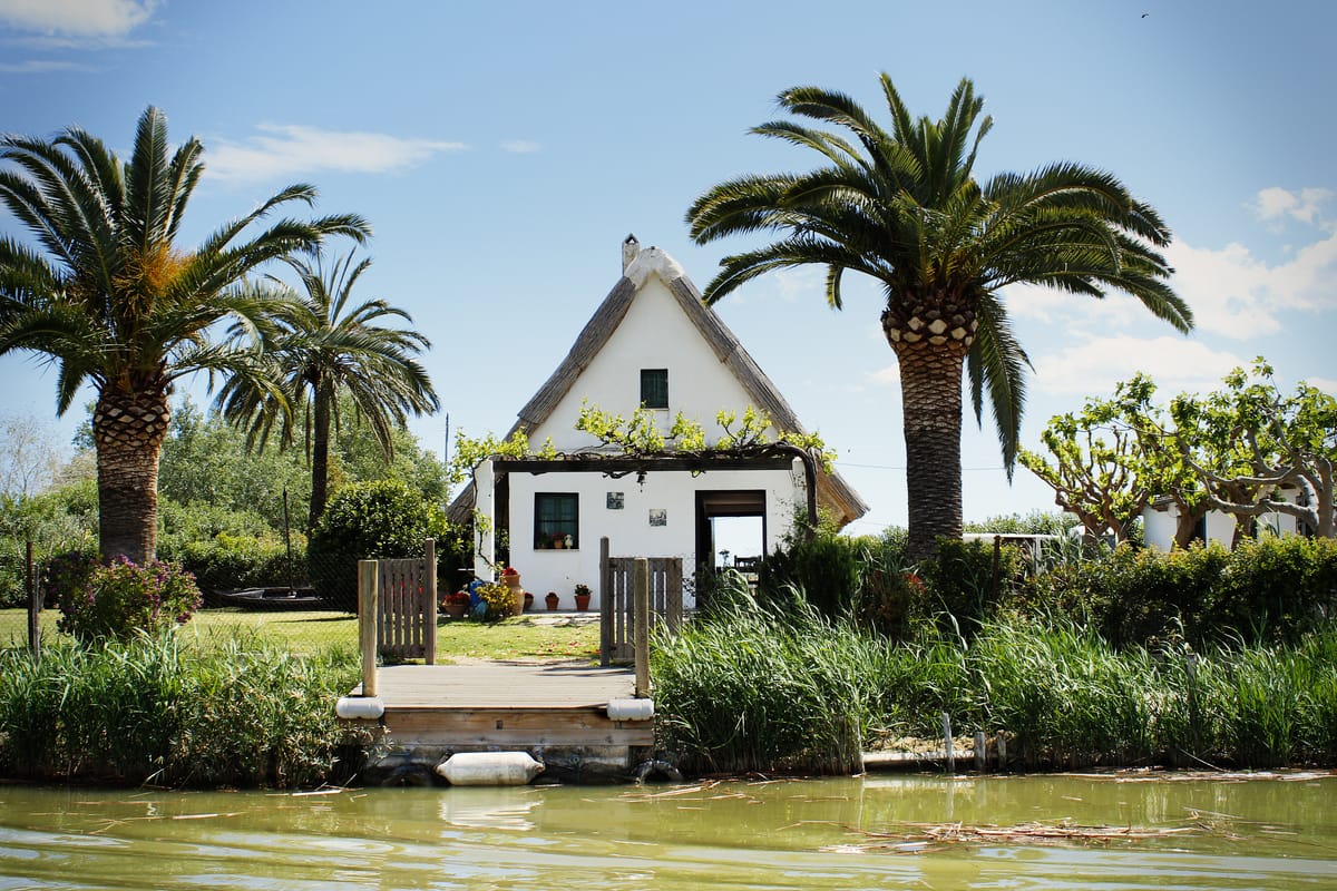 Barraca tradicional em El Palmar, na Albufera de Valência